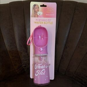 Paris Hilton Pink Portable Pet Water Bottle